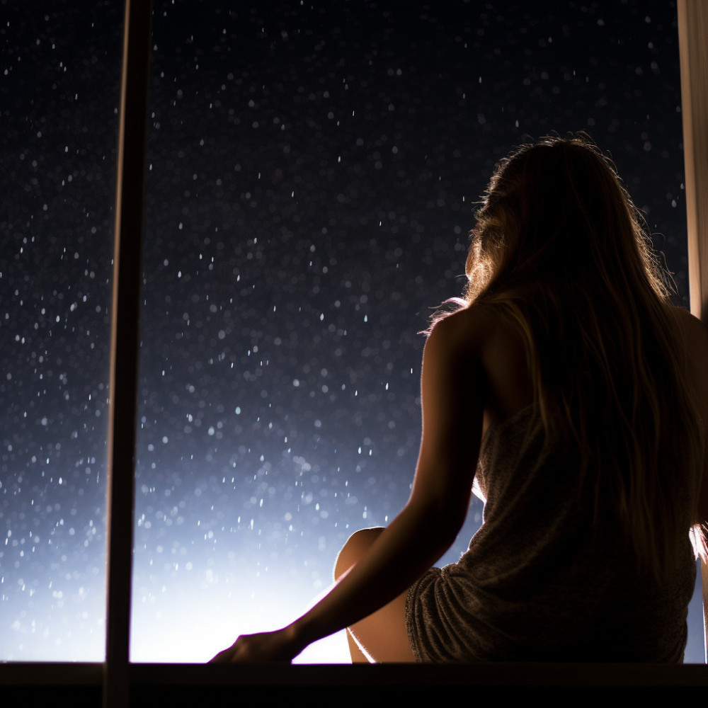 Rapsodia En La Meditación De Yoga Bajo La Lluvia