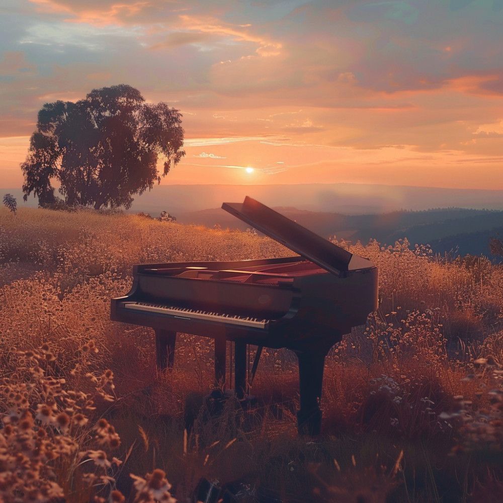 Melodía Tranquila Del Bosque Del Piano