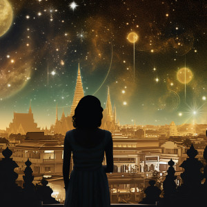 Dengarkan lagu គន់មើលផ្កាយ nyanyian SreyLeak dengan lirik