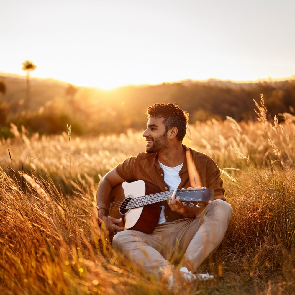 Calm Moments Fold into Guitar Sound