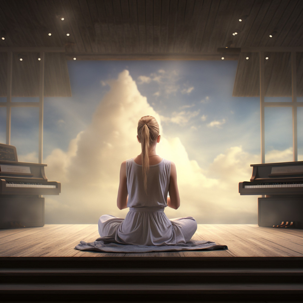 Piano's Yoga Melodic Embrace