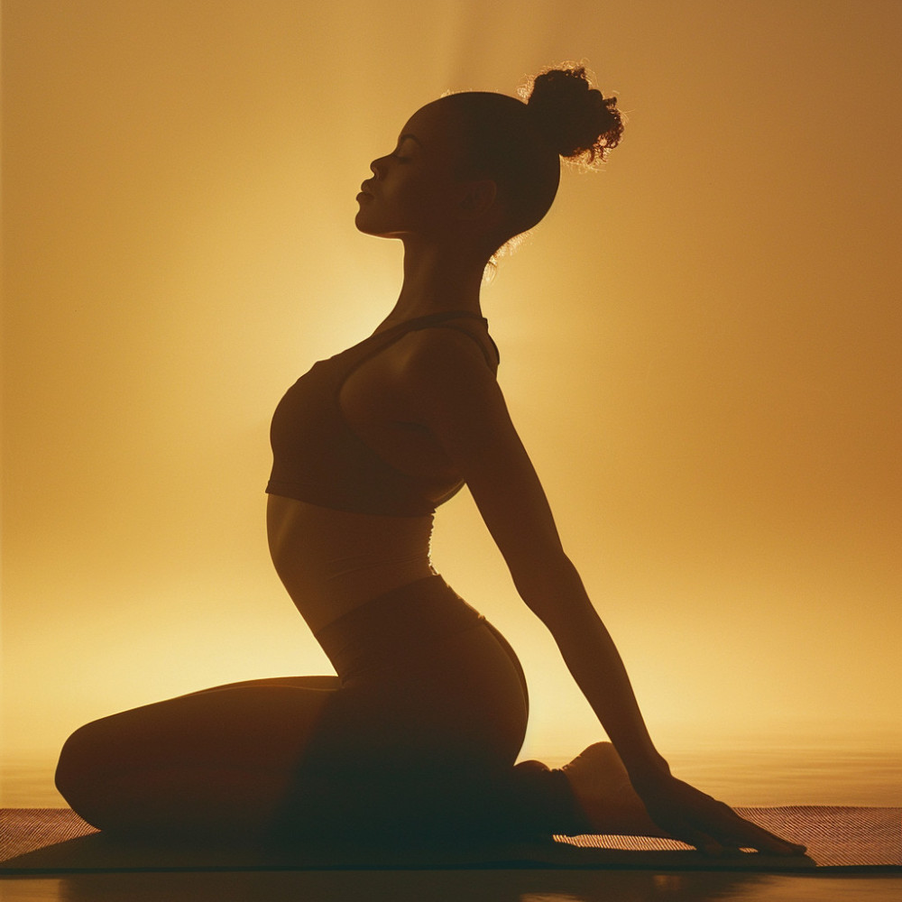 Flujo Armonioso Del Yoga En La Conciencia Plena