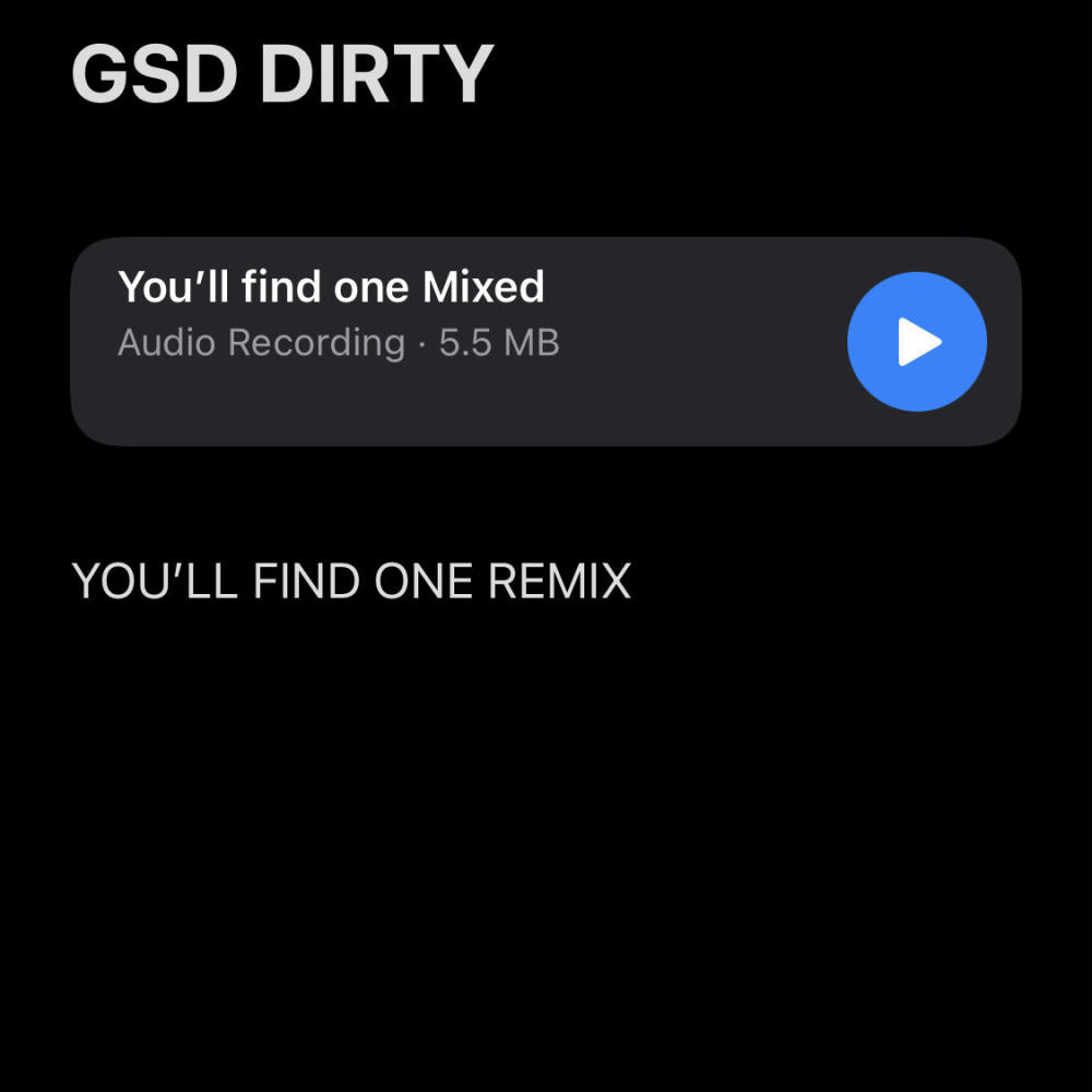 You'll find one (GSD mix|Explicit)