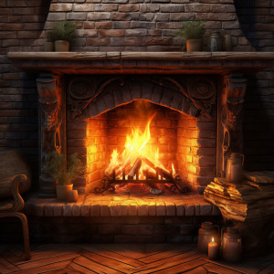 Pets' Fireside Calm: Soothing Warm Sounds