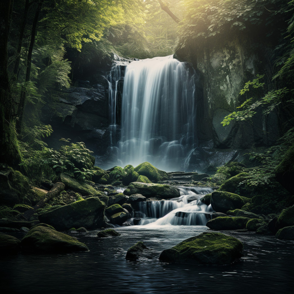 Mindful Waters Flowing to Serenity
