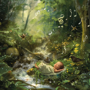 Sleep Music Lullabies for Deep Sleep的專輯Nature’s Cradle for Baby Sleep: Binaural Birds and Creek Songs - 80 88 Hz