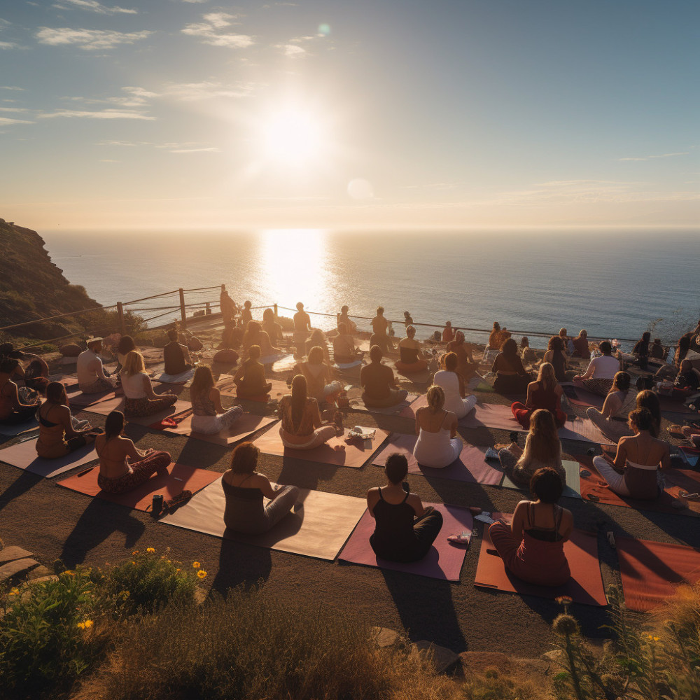 Tranquilidad De Yoga Junto Al Mar