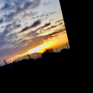 Sunset dari MIRAI