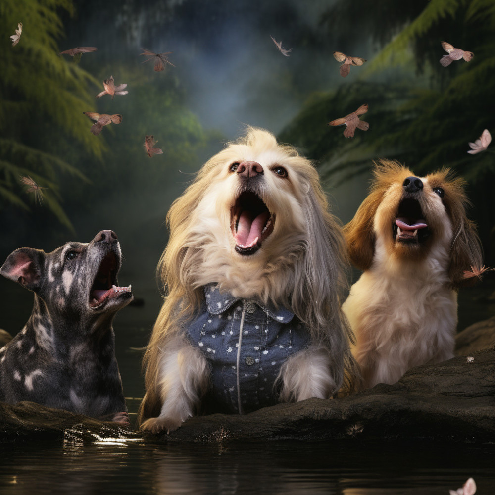 Furry Tranquility by the Stream