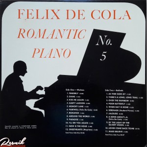 Felix De Cola的專輯Romantic Piano No. 5