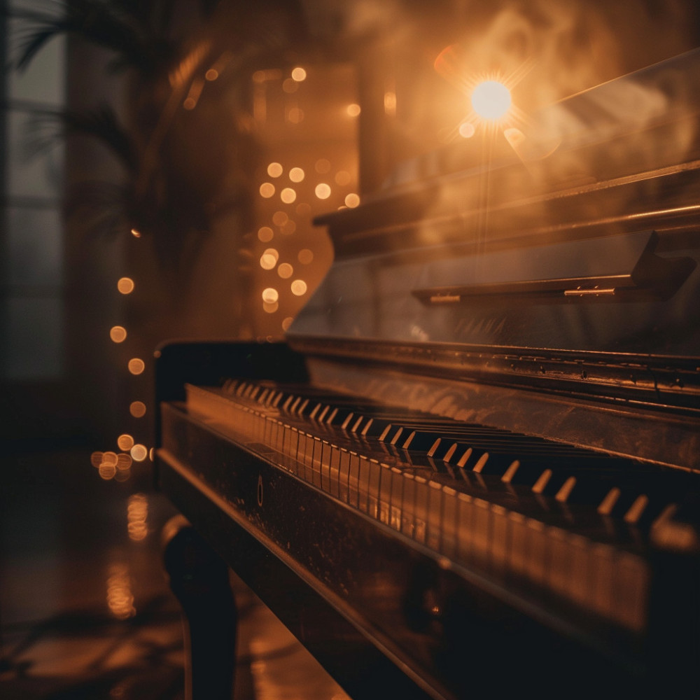 Melodía Urbana De Piano De Luces De La Calle