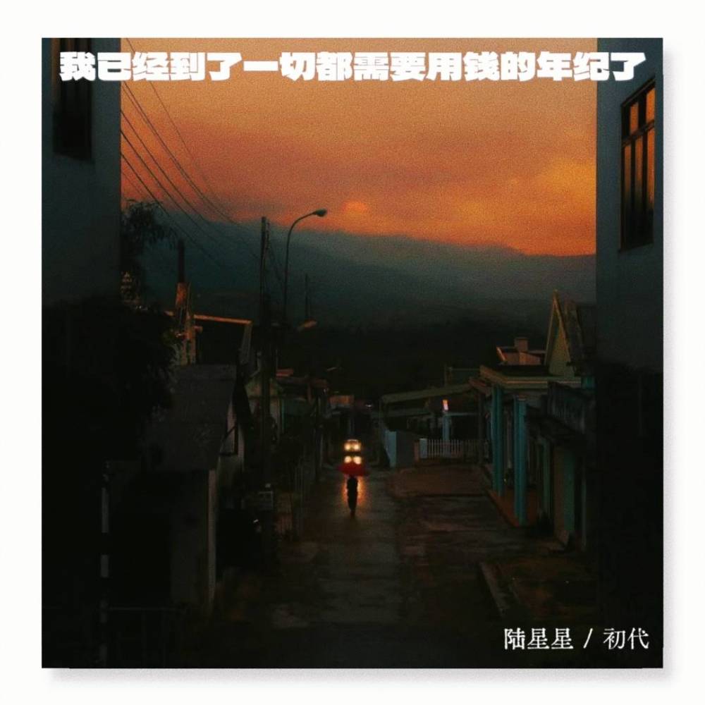 我已经到了一切都需要用钱的年纪了