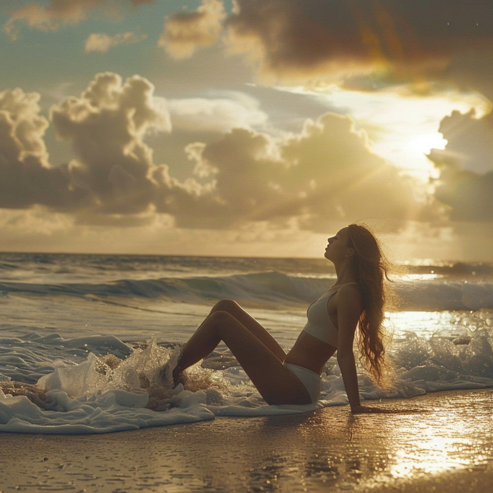 Ondas Suaves Para Relajarse Al Atardecer