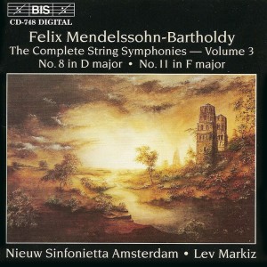 Album Mendelssohn: String Symphonies Nos. 8 and 11 from Amsterdam Sinfonietta