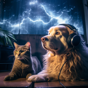 Sunday Chillout Songs的專輯Thunder Serenity: Pets Relaxation Echoes