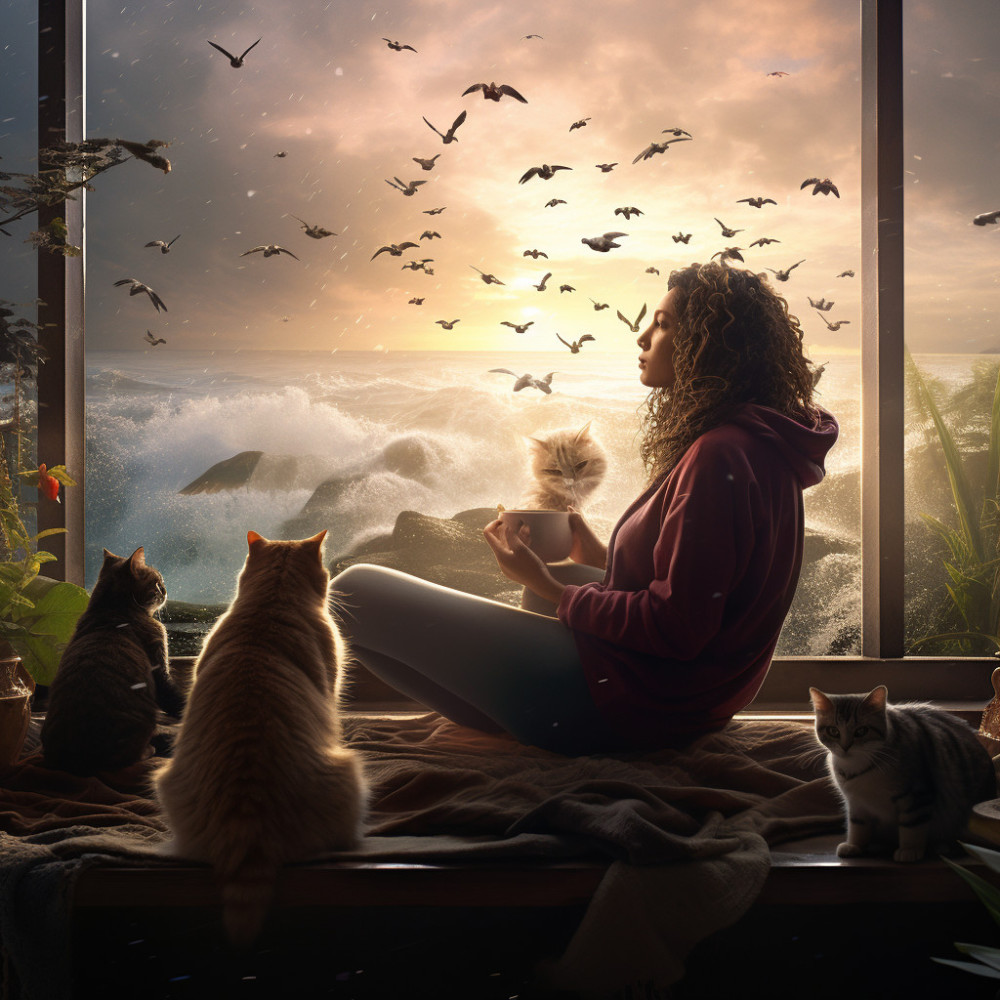 Pawfect Fireside Moments
