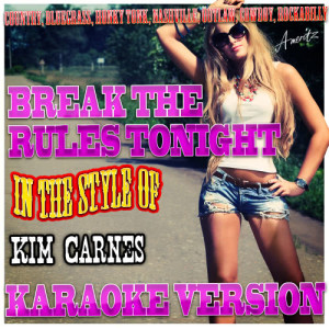 Ameritz - Karaoke的專輯Break the Rules Tonite (In the Style of Kim Carnes) [Karaoke Version]