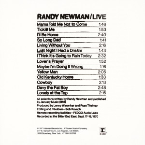 收聽Randy Newman的Maybe I'm Doing It Wrong (LP版)歌詞歌曲