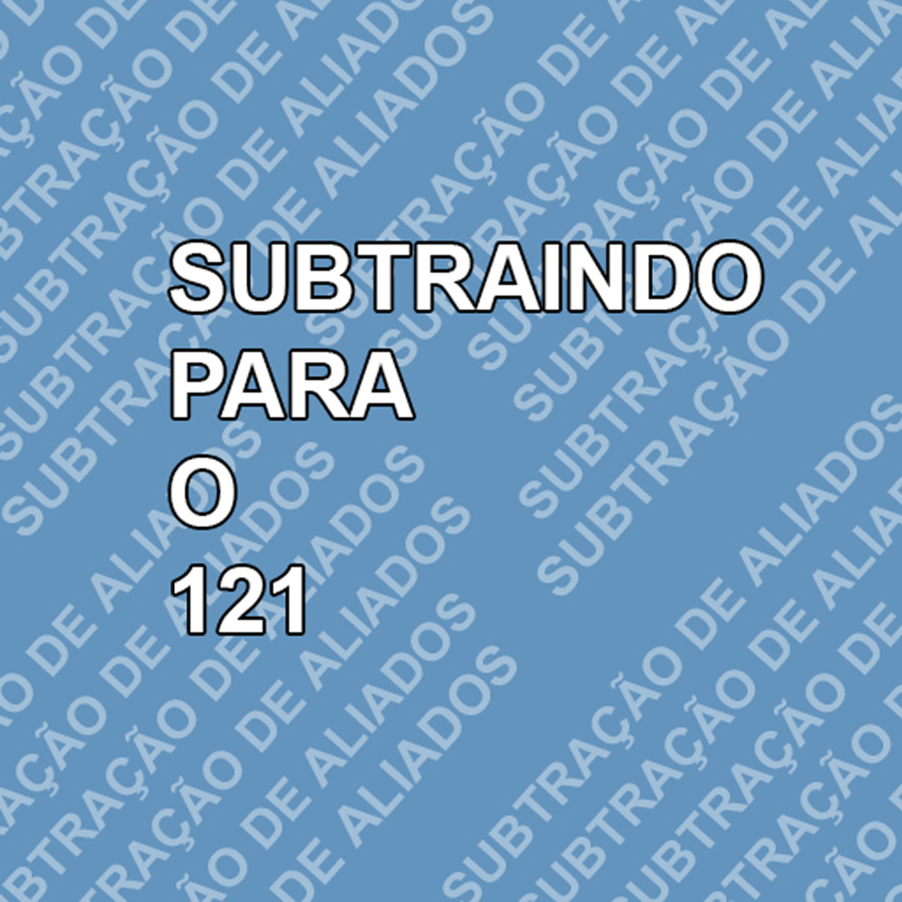 Subtraindo para o 121