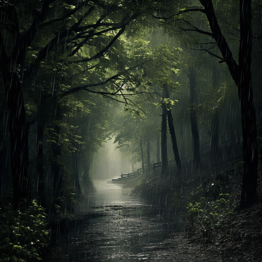 Gentle Downpour in Symphony's Embrace