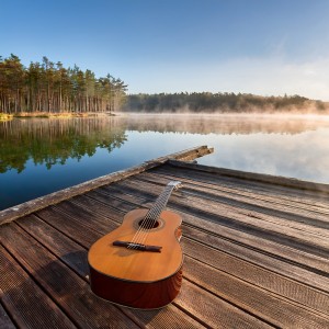ดาวน์โหลดและฟังเพลง The Calm Center Within the Music พร้อมเนื้อเพลงจาก Coffee House Guitar Jazz
