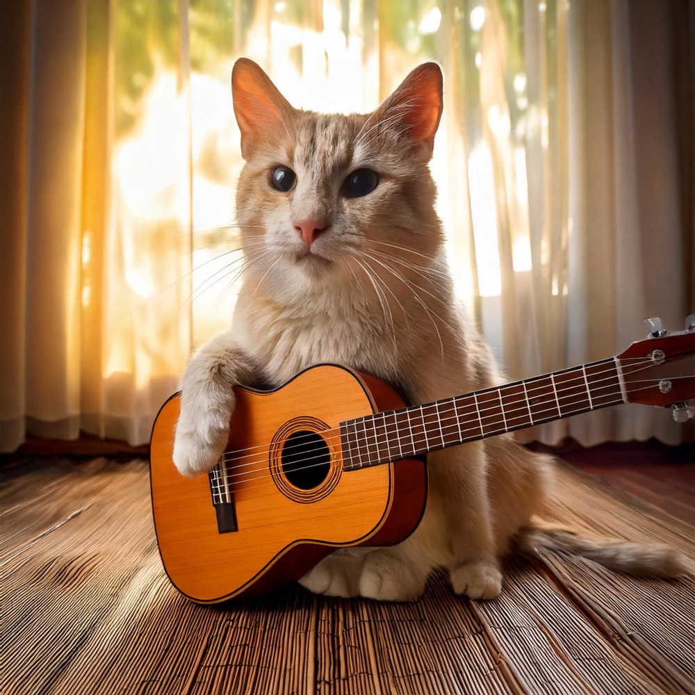 Guitar for Feline Serenity