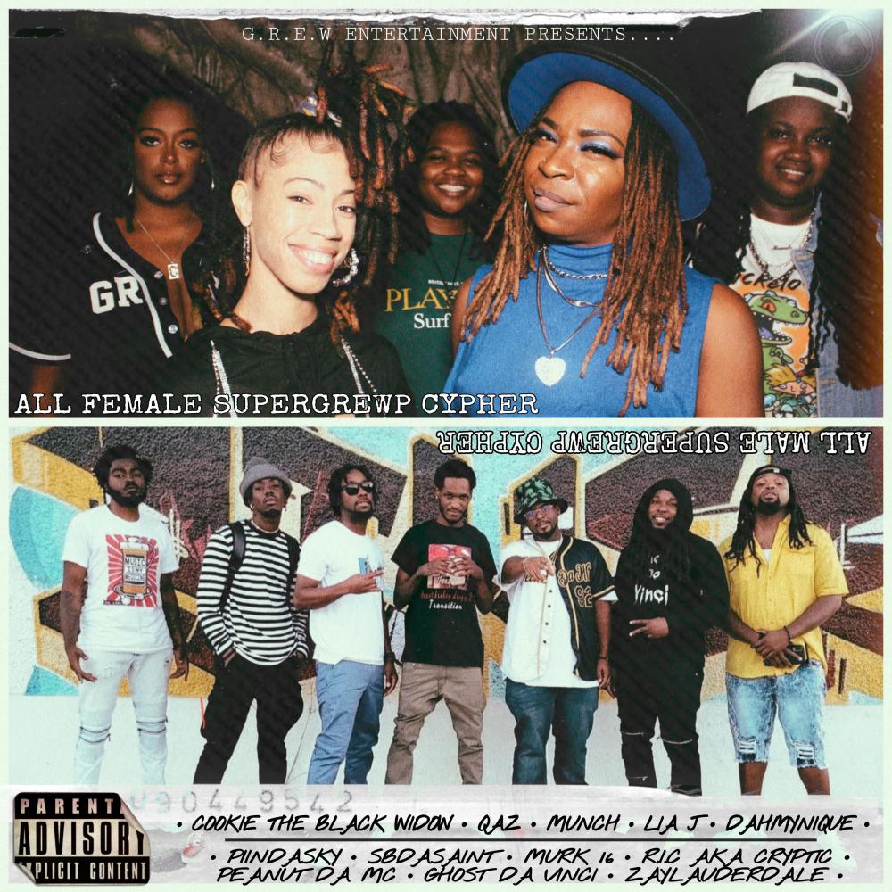 All Female SuperGREWP Cypher (feat. Munch, Lia J, Dahmynique, QAZ & Cookie the Black Widow) (Explicit)