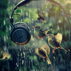 Binaural Healing的專輯Binaural Rain Melodies: Birds in Nature's Harmony - 92 88 Hz