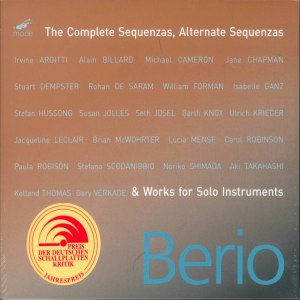 Paula Robison的專輯Berio: The Complete Sequenzas, Alternate Sequenzas & Works for Solo Instruments