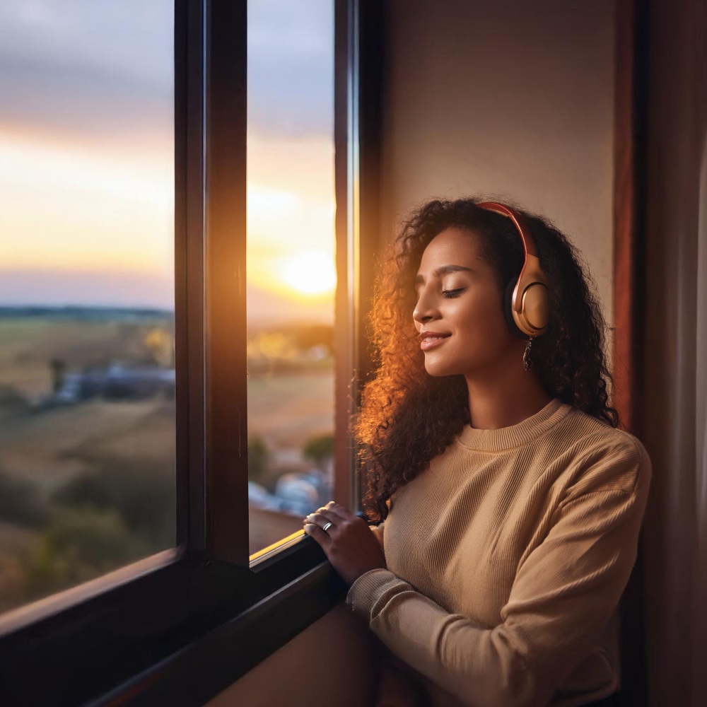 La Meditación Tranquila Hace Eco De La Calma
