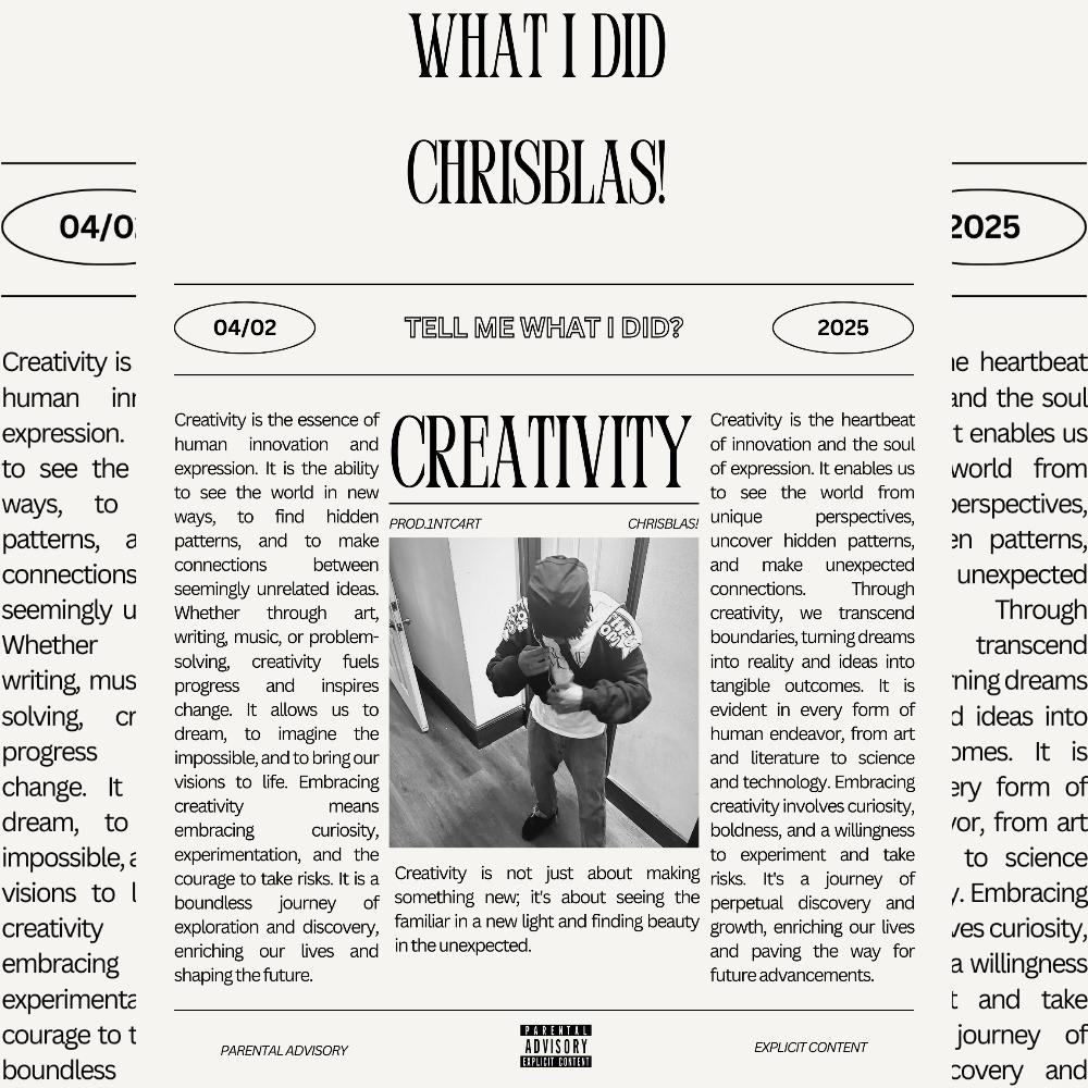 What I Did (Explicit)