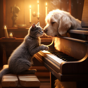 Sleeping Pet Music的專輯Pets Piano Notes: Happy Home Harmony