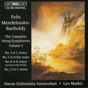 Album Mendelssohn: Complete String Symphonies (The), Vol. 4 from Amsterdam Sinfonietta