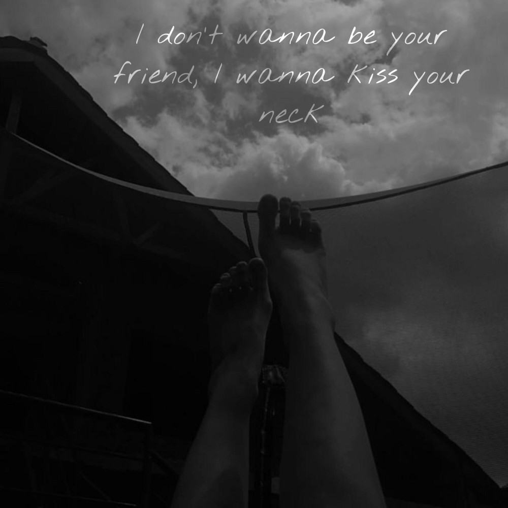 i don't wanna be your friend, i wanna kiss your neck