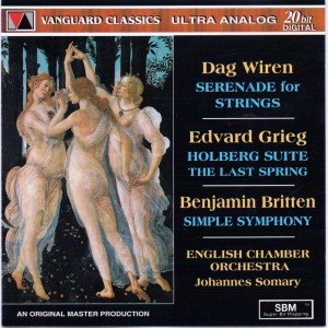 The English Chamber Orchestra的專輯Dag Wiren: Serenade For String (Dag Wiren: Serenade For Strings, Op. 11, Edvard Grieg: Holberg Suite, Op. 40 & Benjamin Britten: Simple Symphony)