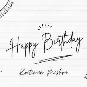 Album Happy Birthday Love from Kritiman Mishra