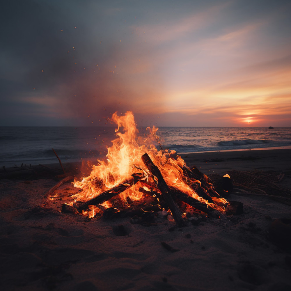 Harmonious Glow in Fire's Embrace