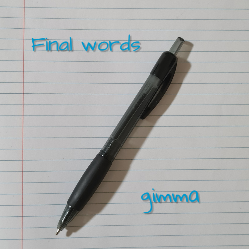 Final Words