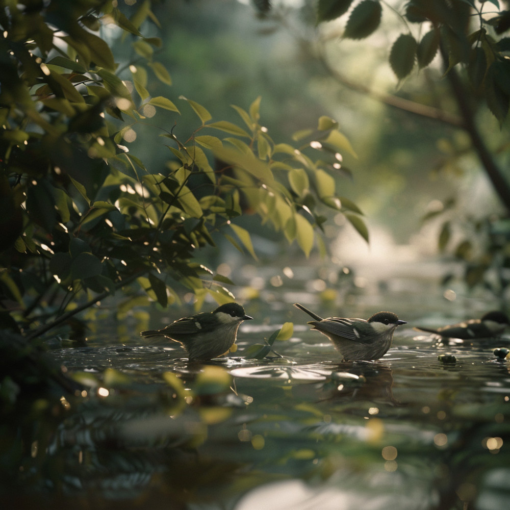 Creek’s Caress and Evening Echoes