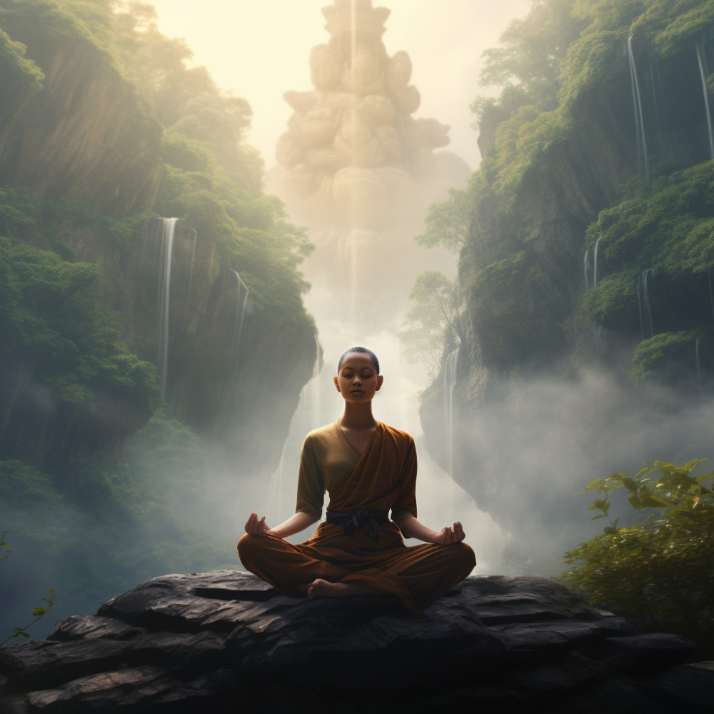 Flujo Meditativo Cerca De Las Caídas