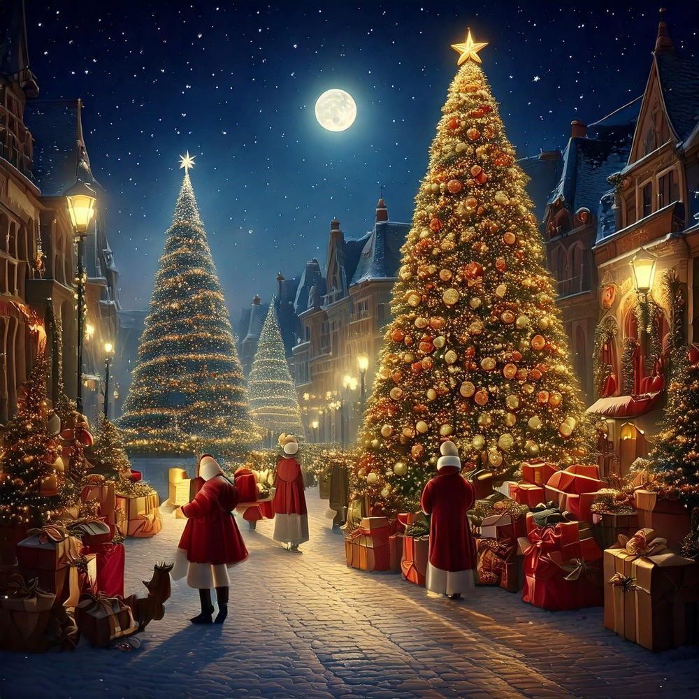 Peaceful Starry Christmas