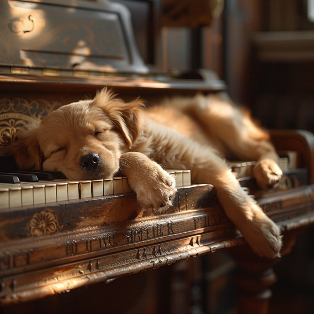 Ecos De Piano Relajantes De Los Perros