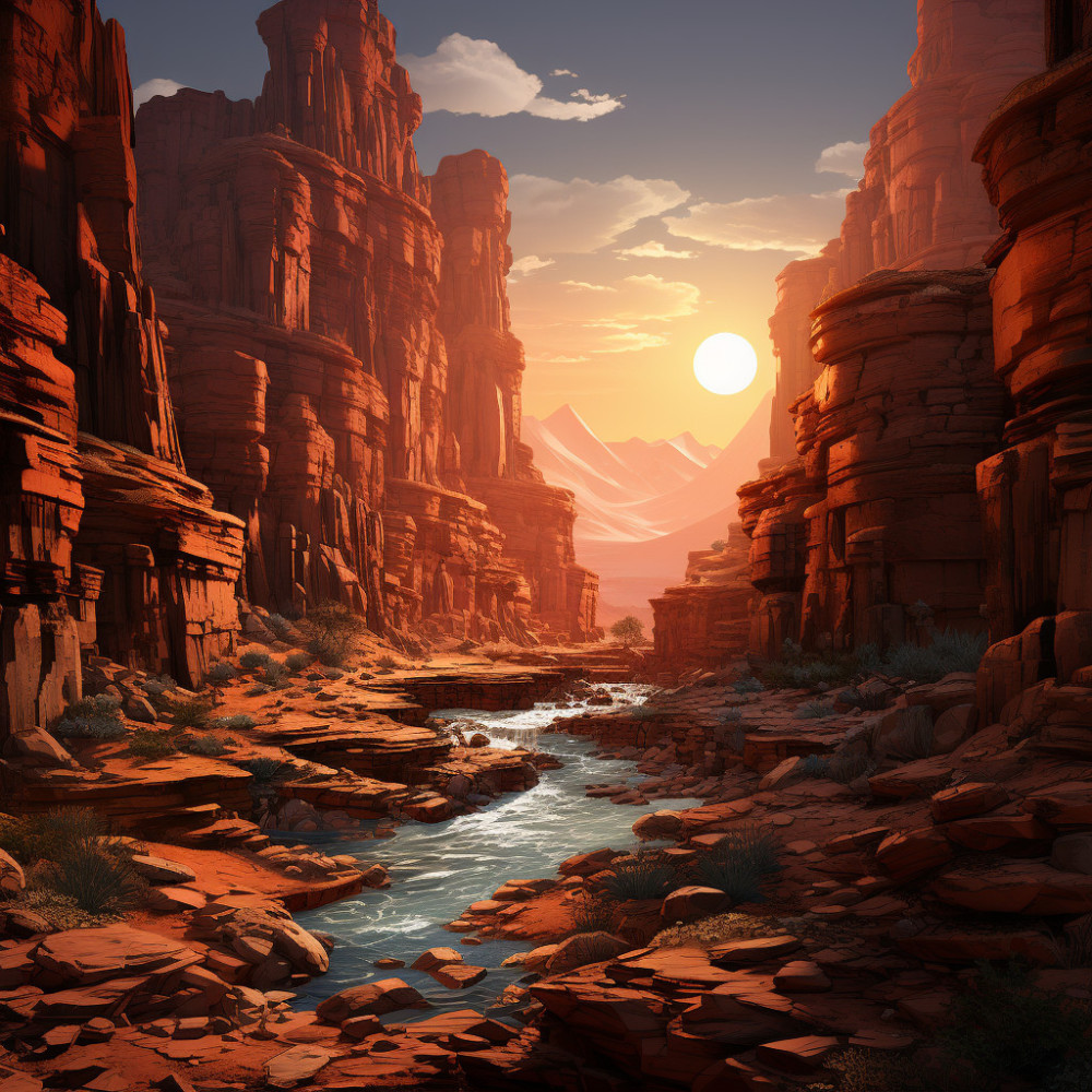 La Llamada Del Cañón En El Crepúsculo