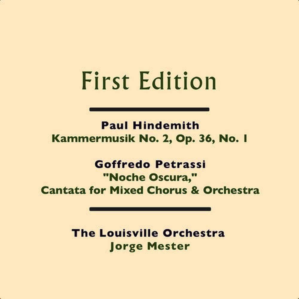 Noche Oscura, Cantata per Coro Misto e Orchestra  (Cantata for Mixed Chorus & Orchestra)