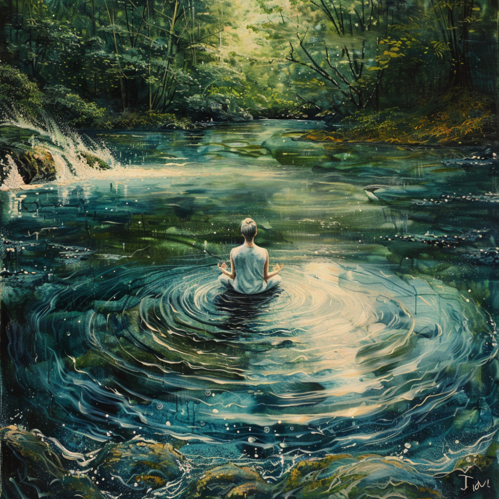 Peaceful Stream Vibrates