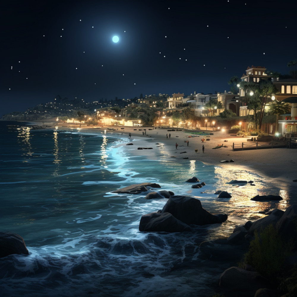 Feline's Tranquil Seaside Moments