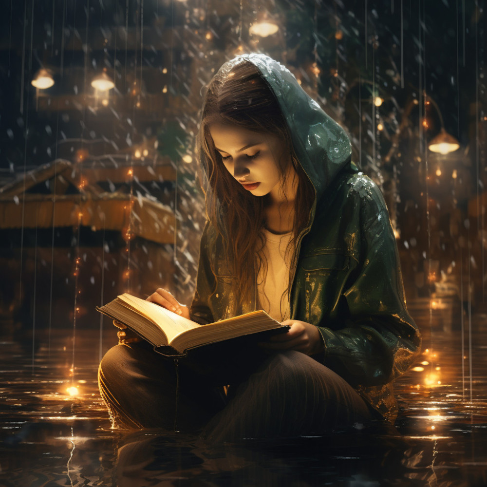 Sesión Armónica Con Gotas De Lluvia De Estudio