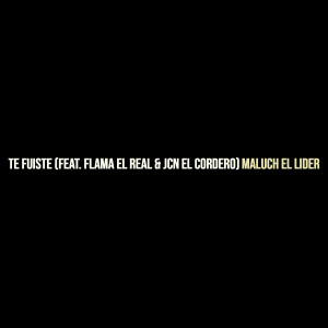 Listen to Te Fuiste song with lyrics from Maluch El Lider