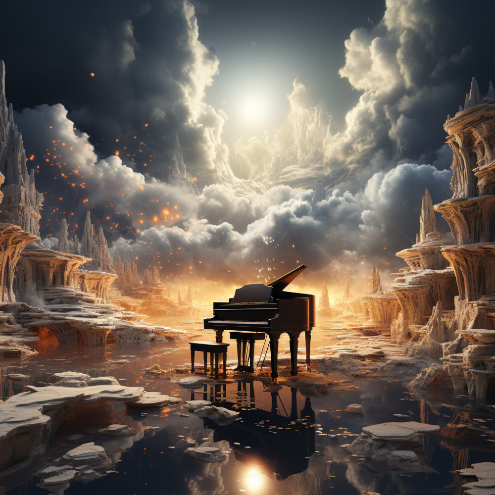 Notas De Piano Hacen Eco De La Calma