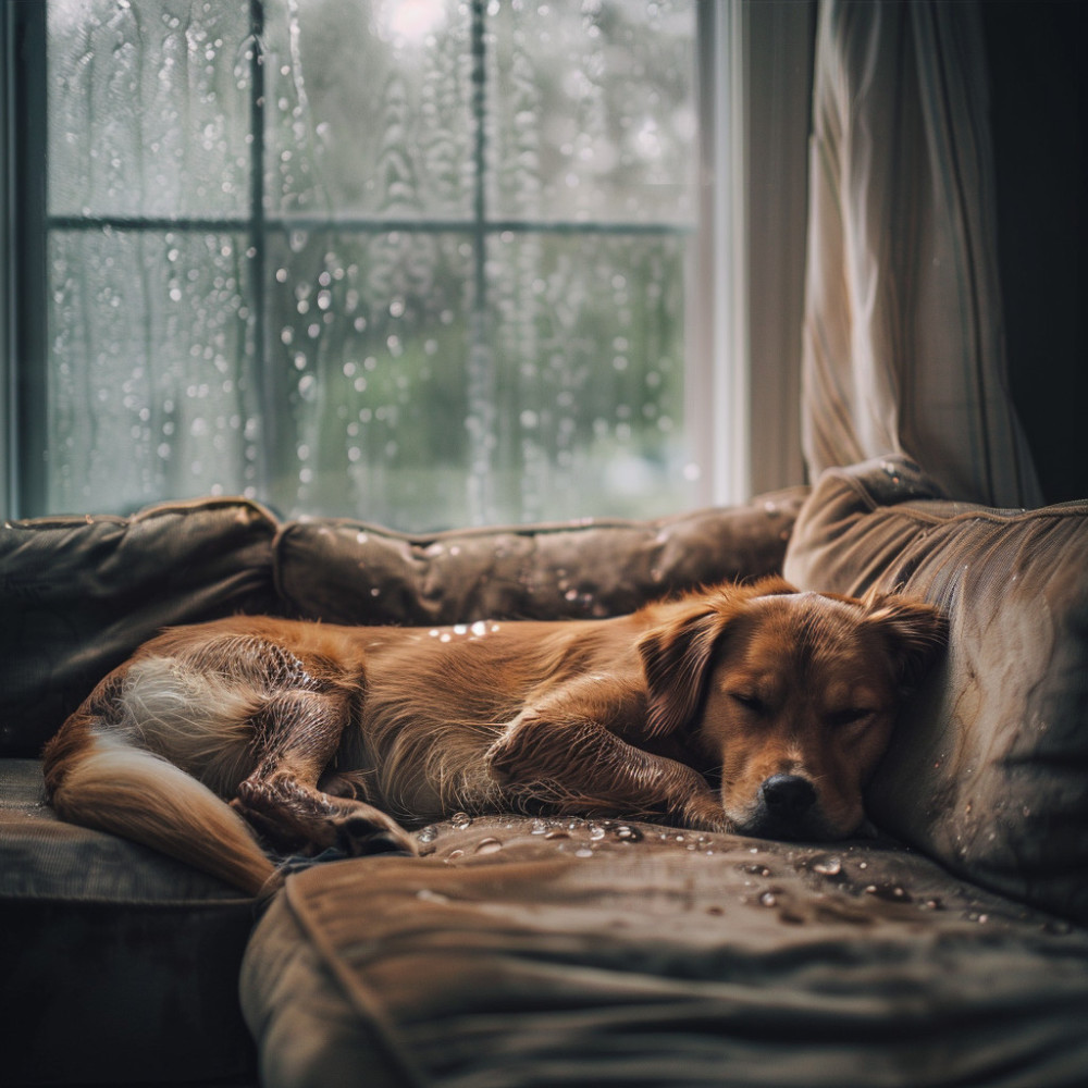 Vibraciones De Lluvia Relajantes Para Mascotas